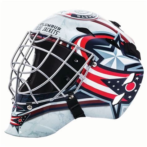 replica blue jackets goalie mask